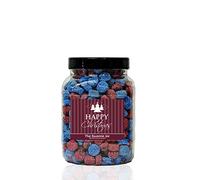 Jelly SPOGS 1.8kg Medium Sweet Jar - A Personalised Gift Jar Filled with Your Favourite Retro Sweets! (Happy Christmas)