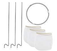 Jelly Strainer Sieve Set, Nylon Jelly Bags for Straining with Stainless Steel Holder Detachable Washable Jelly Bag Strainer Jam Making Kit Jam Making Accessories for Juice, Soy Milk & More