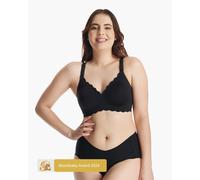 Jelly Strip - Seamless Floral Push up Nursing Bra -YN46 1.0 | Color: Black | Size: M plus | Quantity: Single