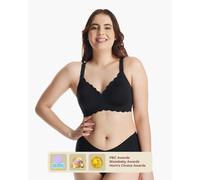 Jelly Strip Seamless Nursing Bra YN46 | Color: Black | Size: 3XL plus