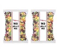 Jelly Sweet Mix | 2kg Bulk Bag | Chewy Assorted Gummy Candy | Fun Party Treats