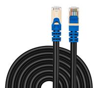 Jelly Tang Outdoor Cat 7 Ethernet Cable 35M,High Speed 26AWG Heavy-Duty Round Networking Cord Patch Cable RJ45 LAN Shielded SSTP Waterproof Direct Burial Cable(115Ft/35M)