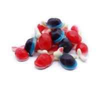 Jelly Whale Sweets, Mixed Fruit Flavours, Gluten Free, 1kg Bag, 100 Pieces