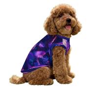 Jelly1fish Pattern Dog Clothes Ice Silk Sleeveless Pet Vest Puppy Breathable Shirts for Small Dogs Cat M