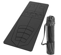 JellyArch Surf Mat for Pop-up Practice Surfing Balance Training 72" x 27" Extra Large Multi-purpose Foldable Rubber Yoga Mat Non Slip with Bag for Women Men Surfing Gifts Pilates Fitness(Black)