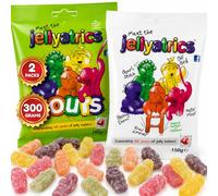 Jellyatrics Jelly Babies & Sours 150g x2 Halal Sweet Bags