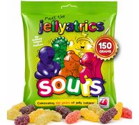 Jellyatrics Sour Jelly Babies 150g Halal Fruity Chewy Sweets Bag
