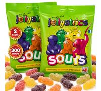 Jellyatrics Sour Jelly Babies 150g x2 Halal Chewy Fruity Sweets Bags