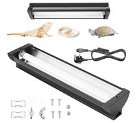 Jellybibo 8W T5 UVB Light Reptile Kit, 10% UVB & 30% UVA for Tropical Desert Reptiles, 31.5cm (12.4in) High Output Fixture with T5 10.0 UVB Tube for Bearded Dragon, Lizard, Tortoise & Gecko