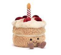 Jellycat Amuseables Birthday Cake Stuffed Toy, 6 inches | Dessert Plush |
