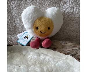 Jellycat Amuseables Boiled Egg Heart Soft Toy - VALENTINES 2026 BNWT
