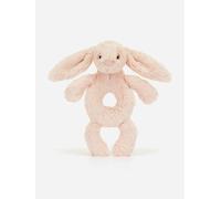 Jellycat Bashful Blush Bunny Ring Rattle in Pink (18 CM) - Pink - One size