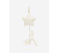 Jellycat Bashful Bunny Musical Pull in White (30 CM) - White - One size