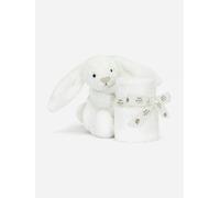 Jellycat Bashful Luxe Bunny Luna Soother in White (34cm) - White - One size
