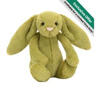 Jellycat Bashful Moss Bunny Small - 18cm x 9cm x 8cm