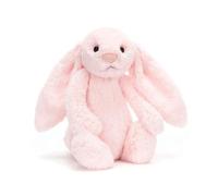 Jellycat Bashful Pink Bunny Medium - L: 9 cm x l: 12 cm x h: 31 cm