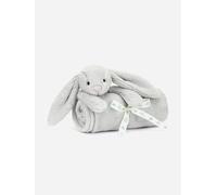 Jellycat Silver Bashful Bunny Faux-fur Blanket 70cm 1size
