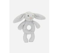 Jellycat Bashful Silver Bunny Ring Rattle in Silver (18cm) - Silver - One size