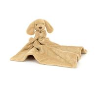 Jellycat Bashful Toffee Puppy Soother Stuffed Animal, 13.5 inches- Security Blanket & Lovey for Babies - Baby Gift