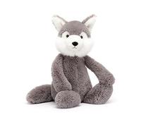 Jellycat Bashful Wolf Medium - L: 9 cm x l: 12 cm x h: 31 cm