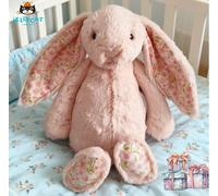 Jellycat Blossom Blush Cherry Bunny Medium - L: 9 cm x l: 12 cm x h: 31 cm