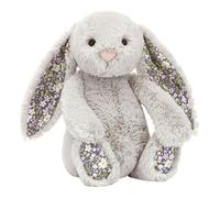 Jellycat Blossom Silver Bunny Medium Plush 'Bloom' BPM3BJ F