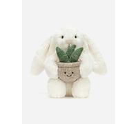 Jellycat Jellycat Cream Bunny With Plant Soft Toy 31cm