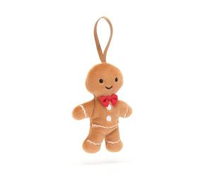 Jellycat Festive Folly Gingerbread Fred - H : 10 cm x L : 4 cm