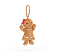 Jellycat Festive Folly Gingerbread Ruby - H : 10 cm x L : 6 cm