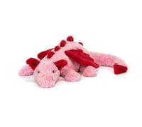 Jellycat Heart Dragon, 20 inches, Large, Pink and Red Plush Toy