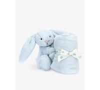 Jellycat Jellycat Bashful Bunny Faux-Fur Soother 34cm Blue 1Size