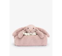Jellycat Jellycat Luxe Bashful Bunny Faux-Fur Blanket 70cm Rosa 1Size