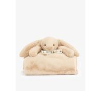 Jellycat Jellycat Luxe Bashful Bunny Faux-Fur Blanket 70cm Willow 1Size