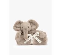 Jellycat Jellycat Luxe Smudge Elephant Faux-Fur Blanket 70cm Grey 1Size