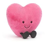 Jellycat Large Amuseable Pink Heart Collectable Stuffed Plush Decoration