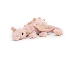 Jellycat Little Rose Dragon Collectable Plush Decoration,Pink