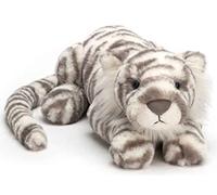 Jellycat Little Sacha Snow Tiger Collectable Plush Decoration