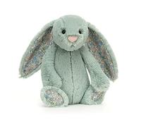 Jellycat Medium Bashful Blossom Sage Green Bunny Collectable Plush Decoration