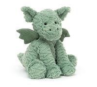 Jellycat Medium Fuddlewuddle Green Dragon Plush Soft Toy