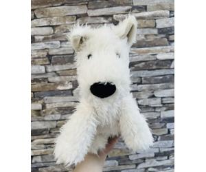 Jellycat Munro Scottie White Westie Dog Bag Soft White Dog Bag Plush