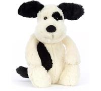 Jellycat Bashful Black & Cream Puppy Medium