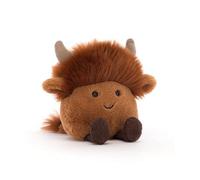 Jellycat Small Amuseabean Highland Cow Collectable Plush Decoration
