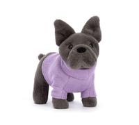 Jellycat Sweater French Bulldog Purple (17cm x 7cm x 19cm)