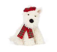 Jellycat Winter Warmer Munro Scottie Dog - H : 21 cm x L : 12 cm