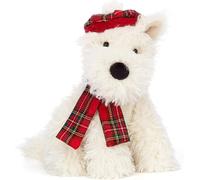 Jellycat Winter Warmer Munro Scottie Dog - H : 21 cm x L : 12 cm - Retired