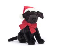 Jellycat Winter Warmer Pippa Black Labrador - H : 22 cm x L : 8 cm