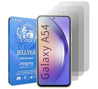 JELLYEA Matt Film for Samsung Galaxy A54 5G [3-Piece] Matte Tempered Glass Anti-Glare Anti-Scratch Anti-Bubble Screen Protector 9H Screen Protector Film for Galaxy A54 5G,6.4"