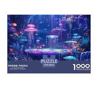 Jellyfish 1000 Pieces Premium Jigsaw Age 12+ Quirky, Abstract Design, Fun Details, Educational, Challenging Puzzle Games 38x26cm/1000pcs