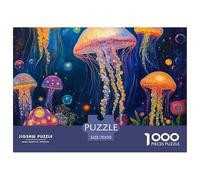 Jellyfish 1000 Pieces Premium Jigsaw Age 12+ Quirky, Abstract Design, Home Decoration, Educational, Challenging Puzzle Games 70x50cm/1000pcs