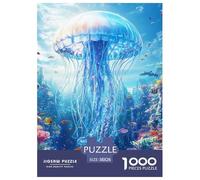 Jellyfish 1000 Pieces Premium Jigsaw Age 14+ for Adults Quirky, Abstract Design, Fun Details, Educational, Challenging 38x26cm/1000pcs